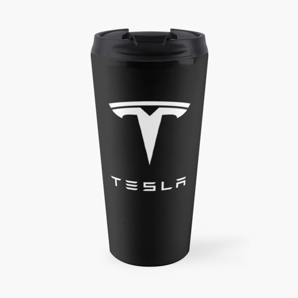 TESLA - White Travel Mug