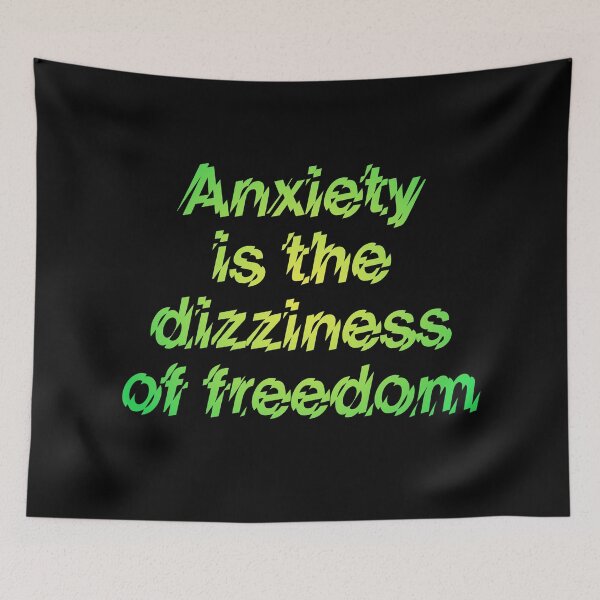 Item preview, Anxiety is the dizziness of freedom v.4 designed and sold by x1brett.
