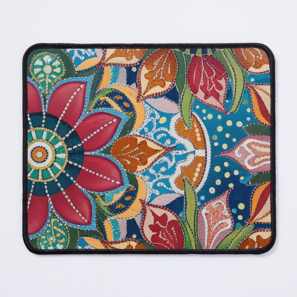 Item preview, Colorful Floral Mosaics Inspired Artwork designed and sold by Tamas Das.