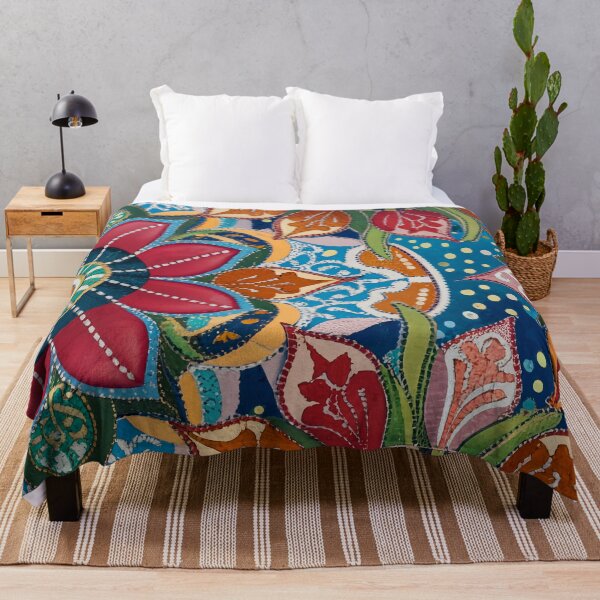 Item preview, Colorful Floral Mosaics Inspired Artwork designed and sold by Tamas Das.
