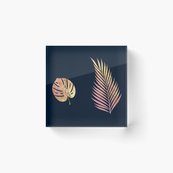 Item preview, pink-gold leaves two pieces pack designed and sold by EmeraldeaArt.
