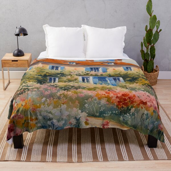 Item preview, Painting of A Beautiful Country House With Colorful Flowers Garden and Trees - Museum Epic Impressionist Painting designed and sold by MyArt23.