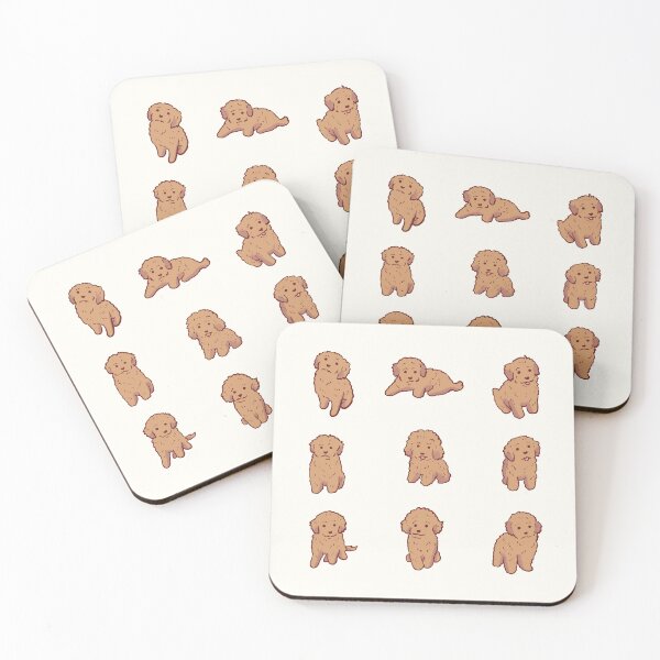 Item preview, Golden doodle puppy illustration pack  designed and sold by Mayarart.