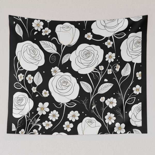 Item preview, White Roses Pattern Classic T-Shirt designed and sold by Uday24.