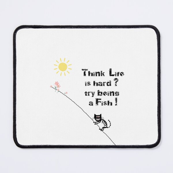 Item preview, Flappi - Black kitty Life is Hard as a Fish designed and sold by IDoMatterROSASS.