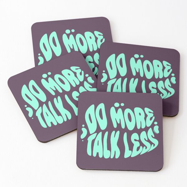 Item preview, Do More Talk Less | 60s Psy Lettering designed and sold by monkeybusiness.pt.