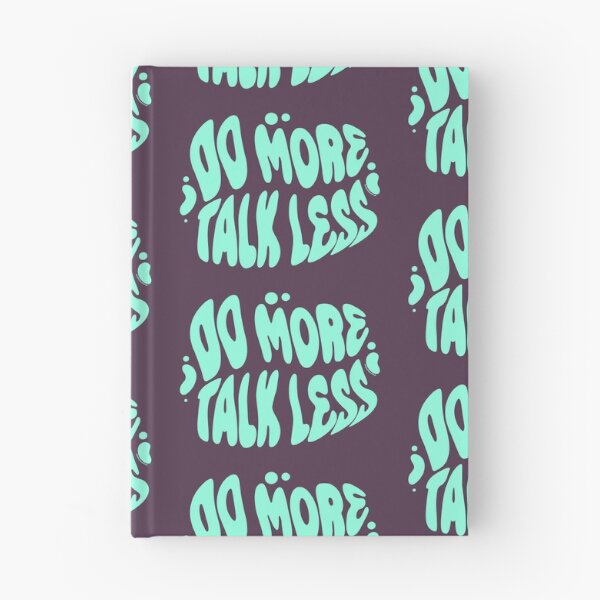 Item preview, Do More Talk Less | 60s Psy Lettering designed and sold by monkeybusiness.pt.
