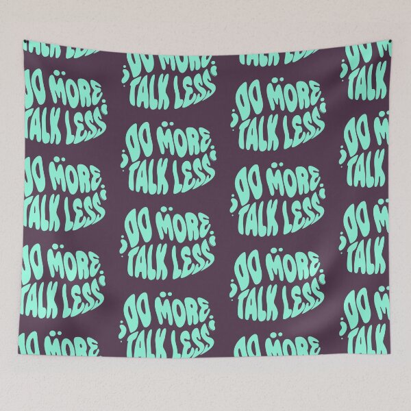 Item preview, Do More Talk Less | 60s Psy Lettering designed and sold by monkeybusiness.pt.