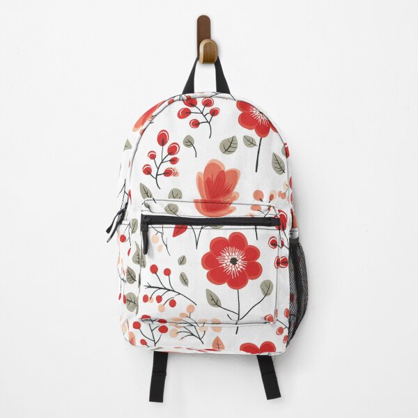 Item preview, Red floral pattern designed and sold by TrPatternLab.