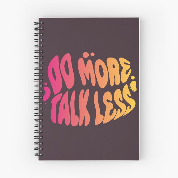 Item preview, Do More Talk Less | 60s Psy Lettering designed and sold by monkeybusiness.pt.