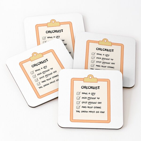 Item preview, The show must go on checklist designed and sold by LisaTrincaArt.