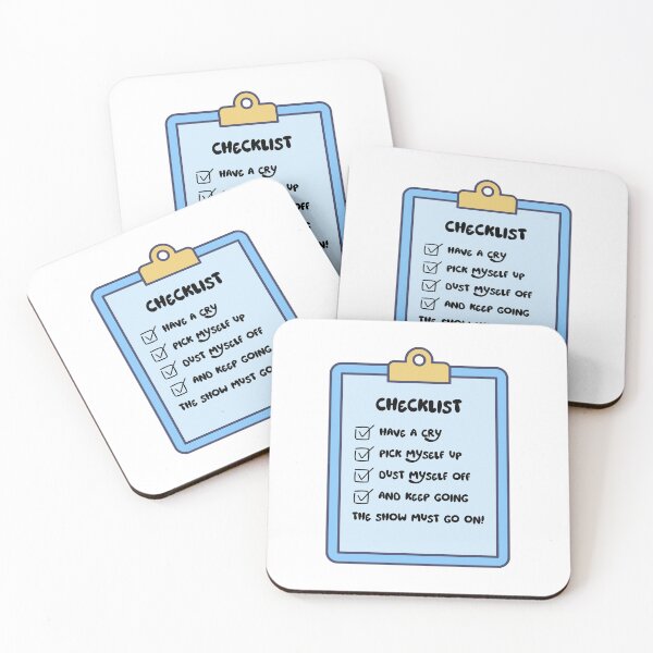 Item preview, The show must go on checklist designed and sold by LisaTrincaArt.