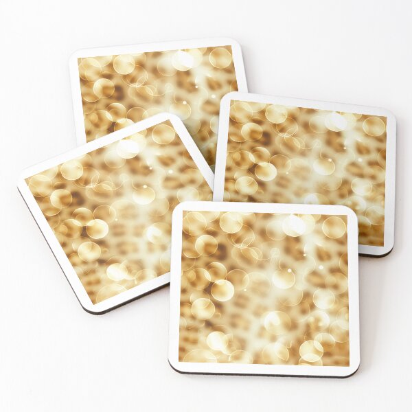 Item preview, Leopard Print Obscured by Luminous Bokeh - luxury - gold - shiny designed and sold by PICbyFemke.
