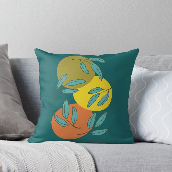 Item preview, Leaves and Pebbles Dark Teal designed and sold by EmmaAndPaint.