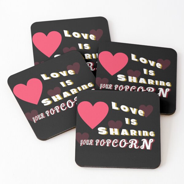 Item preview, Love is sharing with popcorn customized  designed and sold by theparkfact0.