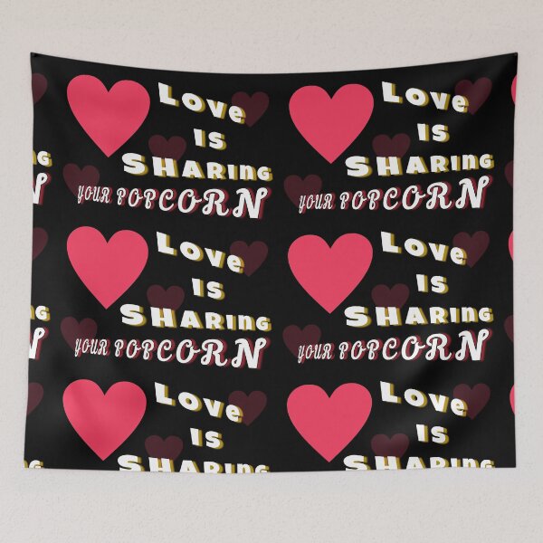 Item preview, Love is sharing with popcorn customized  designed and sold by theparkfact0.