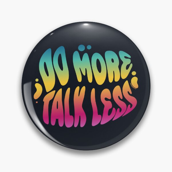 Item preview, Do More Talk Less | 60s Psy Lettering designed and sold by monkeybusiness.pt.