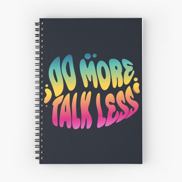 Item preview, Do More Talk Less | 60s Psy Lettering designed and sold by monkeybusiness.pt.