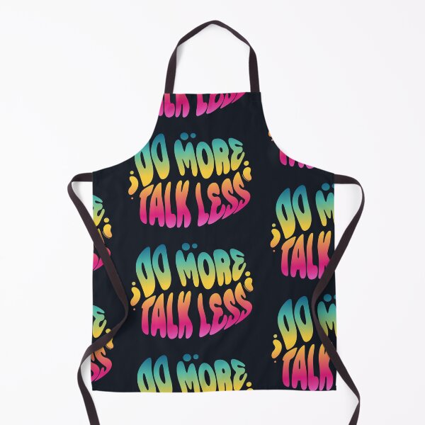 Item preview, Do More Talk Less | 60s Psy Lettering designed and sold by monkeybusiness.pt.