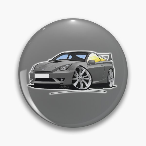 Item preview, Toyota Celica (Mk7)(Facelift) GT Grey designed and sold by Yeomans Cartoons.