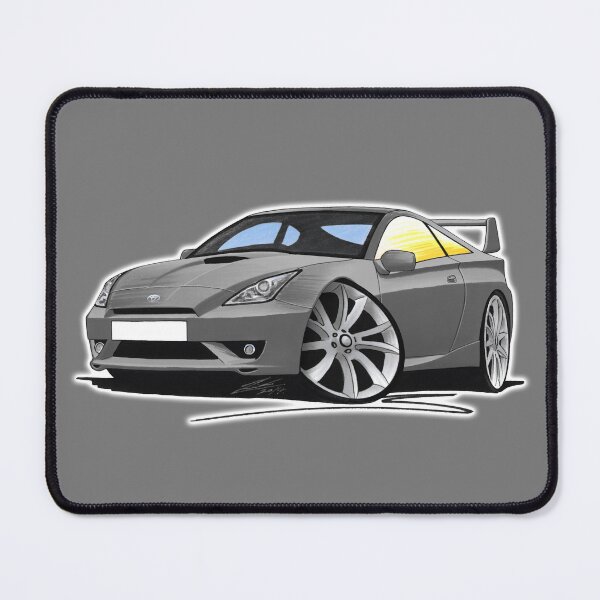 Item preview, Toyota Celica (Mk7)(Facelift) GT Grey designed and sold by Yeomans Cartoons.