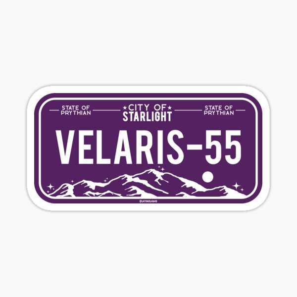 Artikel-Vorschau von Velaris Purple Acotar Car Plate / Acotar Gifts Romance Books Bücherwurm Rhysand Feyre Feysand Sarah J Maas Night Court Suriel Romantasy Tbr, designt und verkauft von Latinoladas.