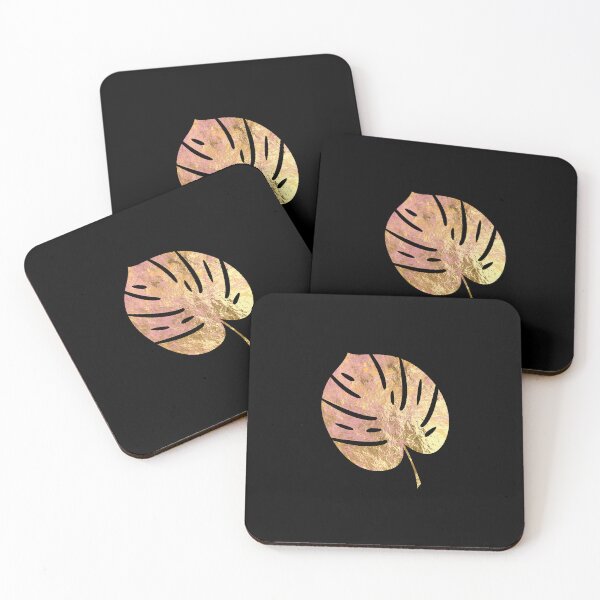 Item preview, Rosegold Monstera leaf designed and sold by EmeraldeaArt.