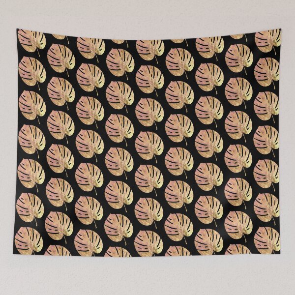 Item preview, Rosegold Monstera leaf designed and sold by EmeraldeaArt.