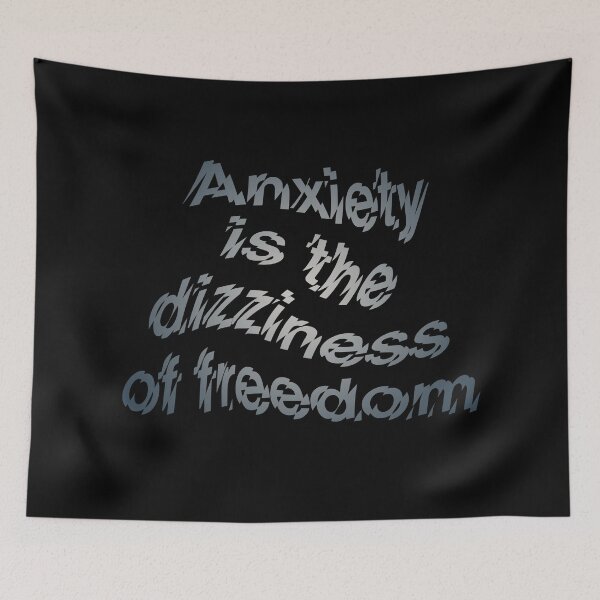 Item preview, Anxiety is the dizziness of freedom b v.2 designed and sold by x1brett.