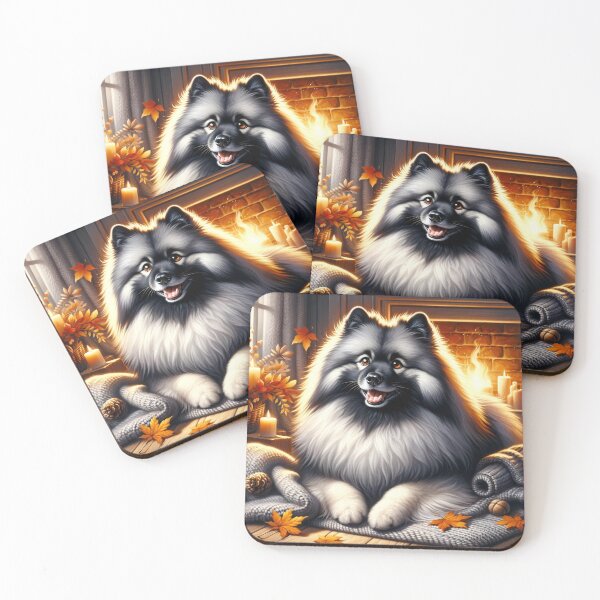 Item preview, Warmth in Every Curl: The Keeshond, Faithful Companion designed and sold by ArtemioVisions.