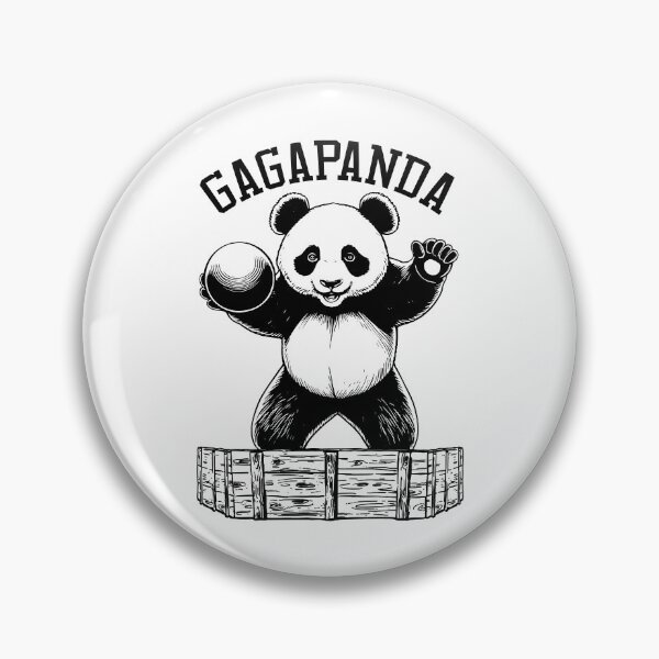 Item preview, Gaga Ball Pit Gagapanda Funny Panda Cute Dodgeball Player designed and sold by GrandeDuc.