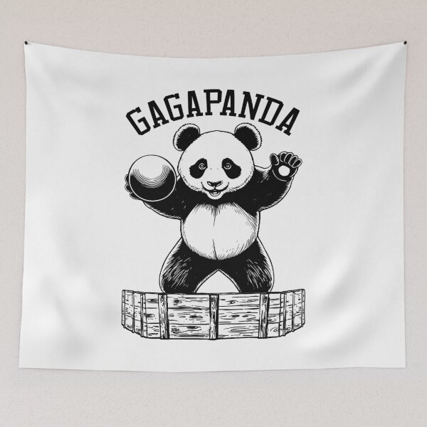 Item preview, Gaga Ball Pit Gagapanda Funny Panda Cute Dodgeball Player designed and sold by GrandeDuc.