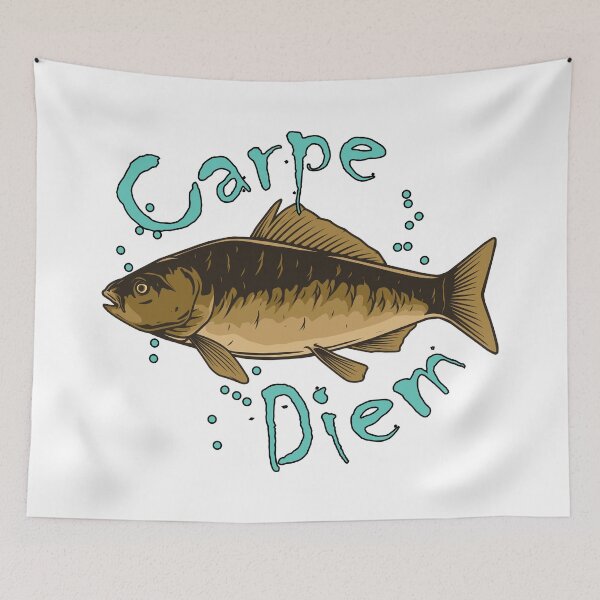 Item preview, Carpe Diem. Philosophy wise sentence, meme style. designed and sold by Pawwlo.