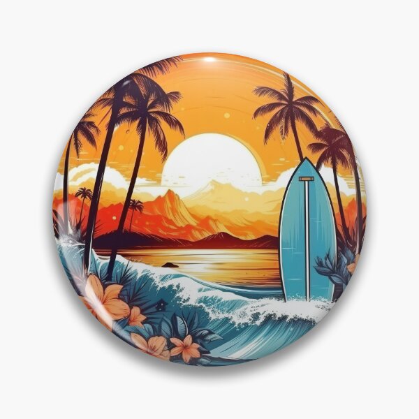 Item preview, Surfing beach designed and sold by ShopMaxiDesigns.