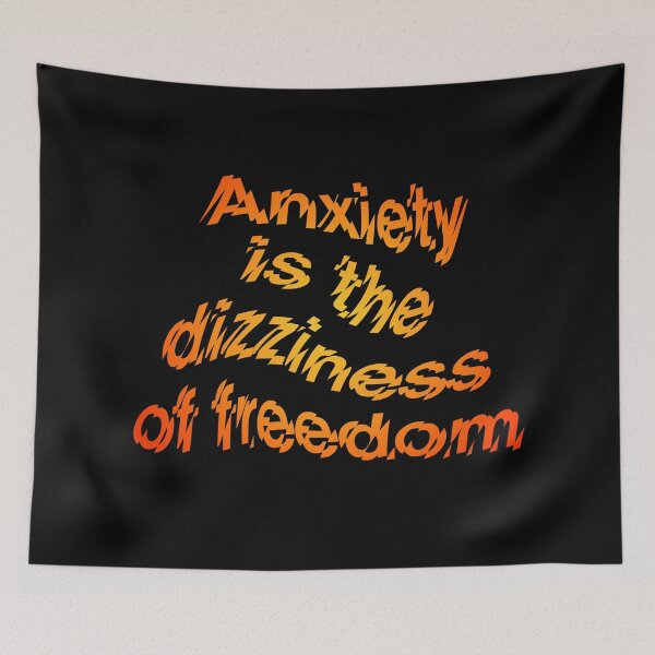 Item preview, Anxiety is the dizziness of freedom b v.4 designed and sold by x1brett.