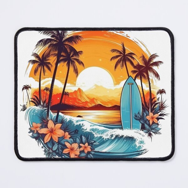 Item preview, Surfing beach designed and sold by ShopMaxiDesigns.