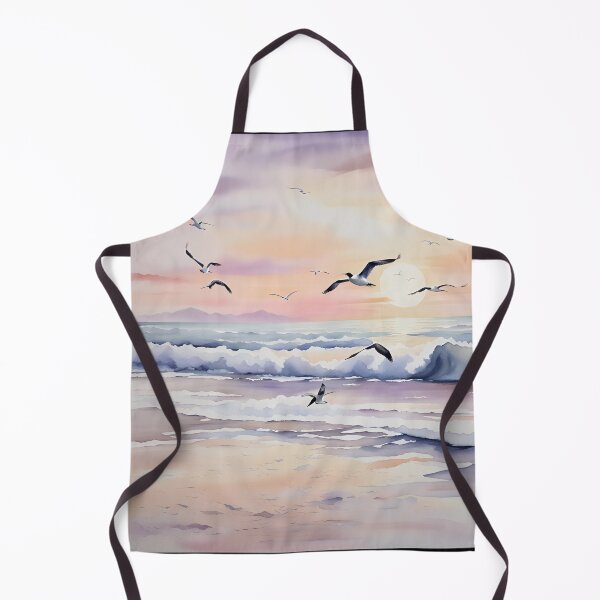Item preview, Coastal Dawn Serenade: Seaside Tranquility - Watercolor Landscape designed and sold by 5lav.