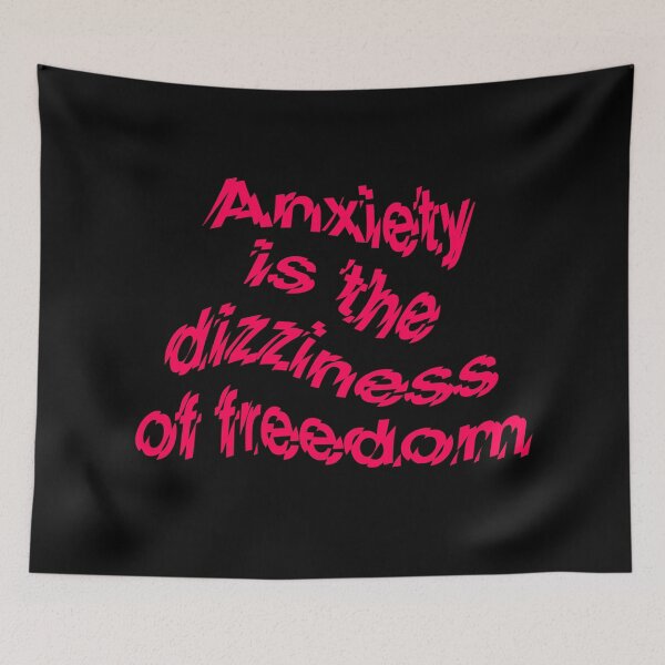 Item preview, Anxiety is the dizziness of freedom b v.7 designed and sold by x1brett.