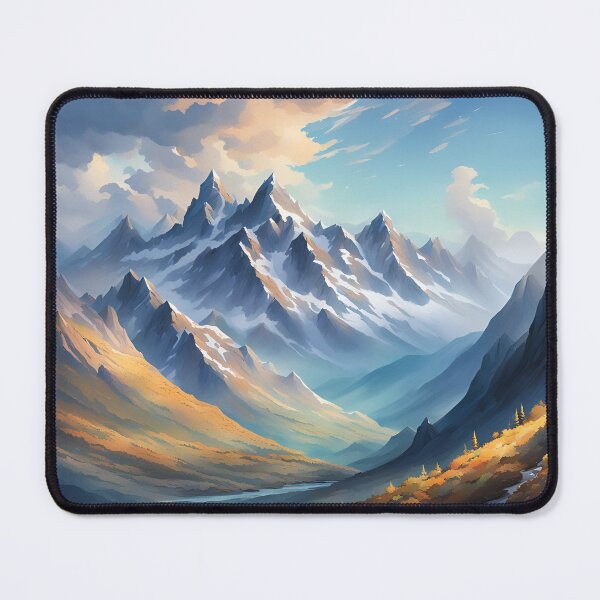Item preview, Majestic Mountain Vista: Alpine Splendor - Watercolor Landscape designed and sold by 5lav.