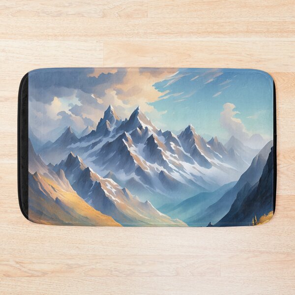 Item preview, Majestic Mountain Vista: Alpine Splendor - Watercolor Landscape designed and sold by 5lav.