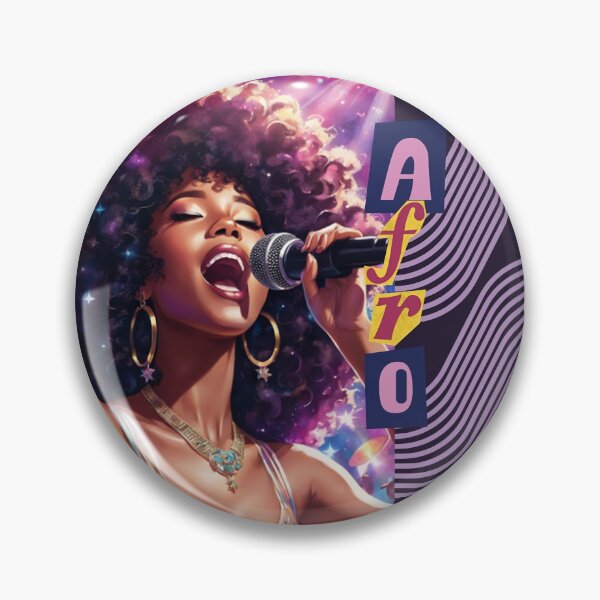 Item preview, Concert Queen: Afro Woman Belting Out Hits designed and sold by Navarro2044.