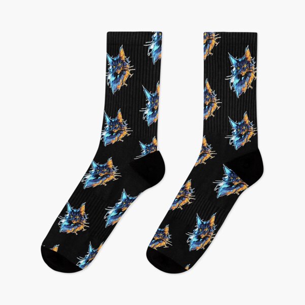Item preview, Condescending Orange and Turquoise Fierce Lynx Cat Sticker by Zeesdesign on Redbubble designed and sold by ZEESDESIGN.
