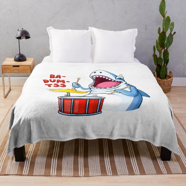 Item preview, funny shark drums kawaii designed and sold by Isa00j.