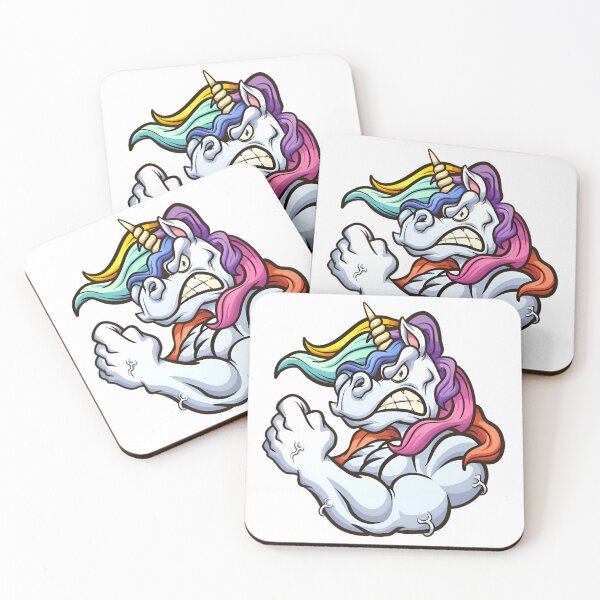Item preview, muscular funny unicorn designed and sold by Isa00j.