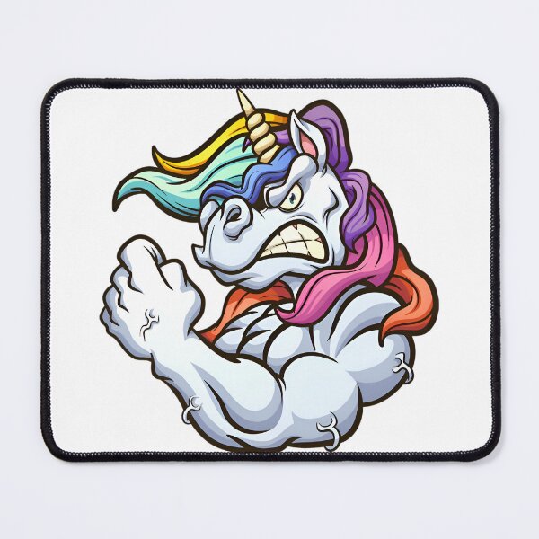 Item preview, muscular funny unicorn designed and sold by Isa00j.
