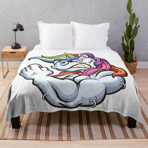 Item preview, muscular funny unicorn designed and sold by Isa00j.