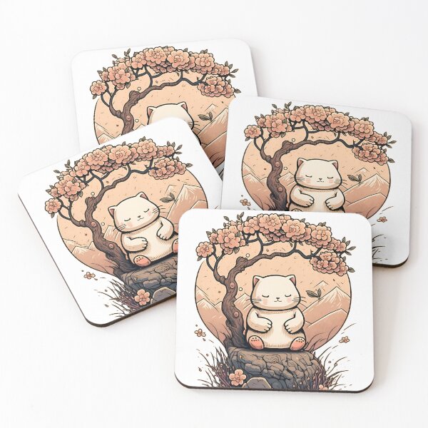 Item preview, cute cat under tree designed and sold by Isa00j.