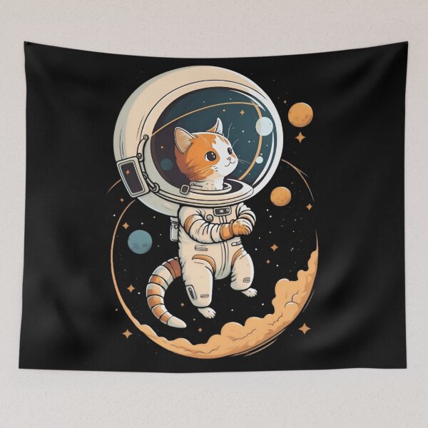 Item preview, astro cat on sapce designed and sold by Isa00j.