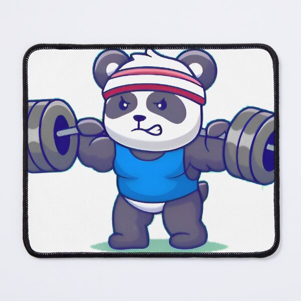 Item preview, cute panda Weightlifting designed and sold by Isa00j.