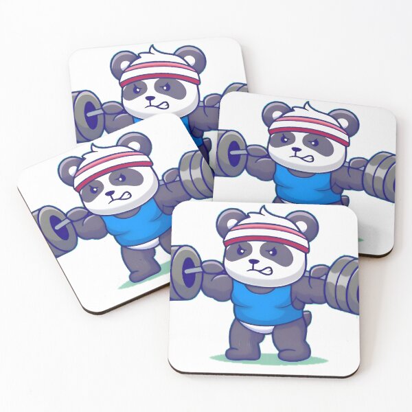 Item preview, cute panda Weightlifting designed and sold by Isa00j.
